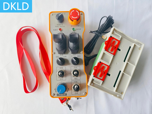 250 metre yükseklikteki operasyon ekipmanları el kontrolü çift joystick endüstriyel kablosuz uzaktan kumanda